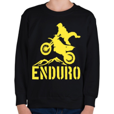 PRINTFASHION Enduro  - Gyerek pulóver - Fekete