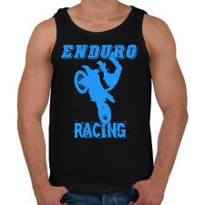 PRINTFASHION Enduro racing  - Férfi atléta - Fekete atléta, trikó