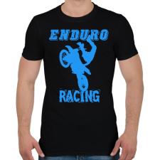 PRINTFASHION Enduro racing  - Férfi póló - Fekete férfi póló