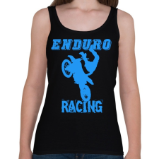 PRINTFASHION Enduro racing  - Női atléta - Fekete női trikó