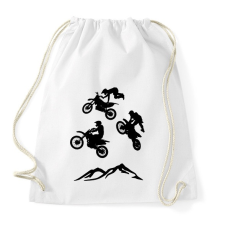 PRINTFASHION enduro - Sportzsák, Tornazsák - Fehér tornazsák