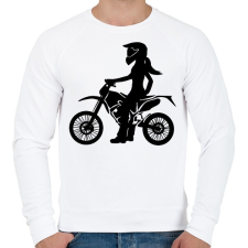 PRINTFASHION enduroscsaj - Férfi pulóver - Fehér férfi pulóver, kardigán