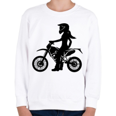 PRINTFASHION enduroscsaj - Gyerek pulóver - Fehér