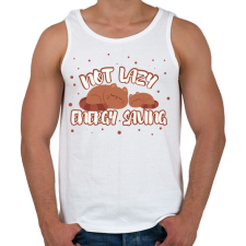 PRINTFASHION Energy saving - Férfi atléta - Fehér atléta, trikó