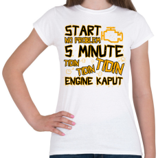 PRINTFASHION Engine kaput - Női póló - Fehér
