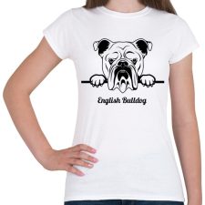 PRINTFASHION English Bulldog - Női póló - Fehér női póló