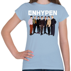 PRINTFASHION ENHYPEN KPOP  - Női póló - Világoskék
