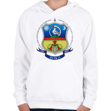 PRINTFASHION Énlaka Címer Rovásos - Gyerek kapucnis pulóver - Fehér gyerek pulóver, kardigán