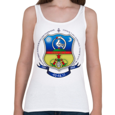 PRINTFASHION Énlaka Címer Rovásos - Női atléta - Fehér női trikó