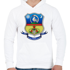 PRINTFASHION Énlaka Unitárius Egyház Címer II. - Férfi kapucnis pulóver - Fehér