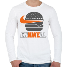 PRINTFASHION EnNIKEll - Férfi hosszú ujjú póló - Fehér férfi póló