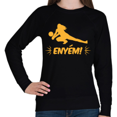 PRINTFASHION Enyém! - Női pulóver - Fekete