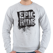 PRINTFASHION Epic Ride - fekete - Férfi pulóver - Sport szürke férfi pulóver, kardigán