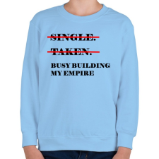 PRINTFASHION Építem a birodalmam - Gyerek pulóver - Világoskék gyerek pulóver, kardigán