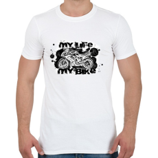 PRINTFASHION er622fh - Férfi póló - Fehér