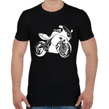 PRINTFASHION er6f-fehér - Férfi póló - Fekete férfi póló