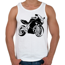 PRINTFASHION er6f - Férfi atléta - Fehér