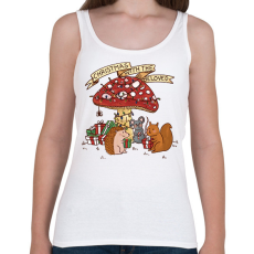 PRINTFASHION Erdei karácsony - Női atléta - Fehér