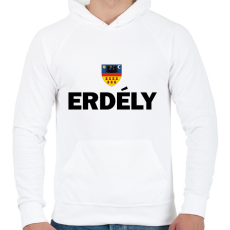 PRINTFASHION Erdély - Férfi kapucnis pulóver - Fehér