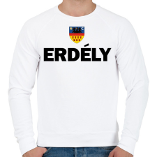 PRINTFASHION Erdély - Férfi pulóver - Fehér férfi pulóver, kardigán