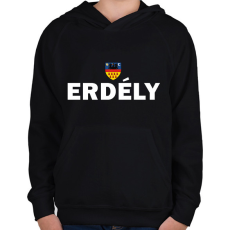 PRINTFASHION ERDÉLY - Gyerek kapucnis pulóver - Fekete