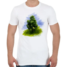 PRINTFASHION erdőben - Férfi póló - Fehér férfi póló