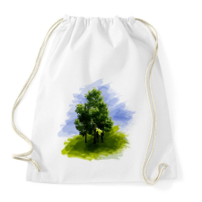 PRINTFASHION erdőben - Sportzsák, Tornazsák - Fehér tornazsák