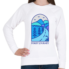 PRINTFASHION Erdőtúra - Női pulóver - Fehér
