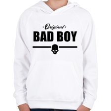 PRINTFASHION EREDERTI ROSSZFIÚ2 - Gyerek kapucnis pulóver - Fehér gyerek pulóver, kardigán