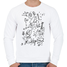 PRINTFASHION Eredeti Orbán Viktor mesterterv - Férfi pulóver - Fehér férfi pulóver, kardigán