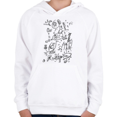 PRINTFASHION Eredeti Orbán Viktor mesterterv - Gyerek kapucnis pulóver - Fehér