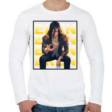 PRINTFASHION Eren Yeager minta (AOT) - Férfi hosszú ujjú póló - Fehér
