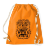 PRINTFASHION Érezd magad biztonságban éjszaka, aludj nővérrel!  - Sportzsák, Tornazsák - Narancssárga