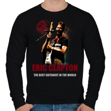 PRINTFASHION ERIC CLAPTON - Férfi pulóver - Fekete férfi pulóver, kardigán