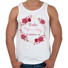 PRINTFASHION Erika - Férfi atléta - Fehér atléta, trikó