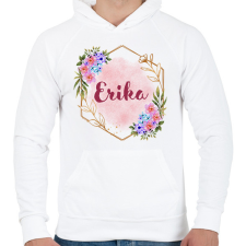 PRINTFASHION erika - Férfi kapucnis pulóver - Fehér férfi pulóver, kardigán