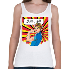 PRINTFASHION Erős nő - Női atléta - Fehér női trikó