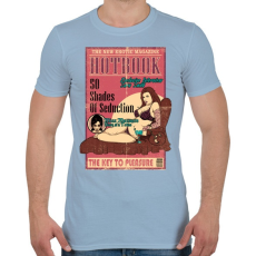 PRINTFASHION Erotikus könyv - Férfi póló - Világoskék