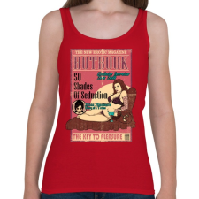 PRINTFASHION Erotikus könyv - Női atléta - Cseresznyepiros női trikó