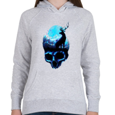 PRINTFASHION Erózió - Női kapucnis pulóver - Sport szürke női pulóver, kardigán