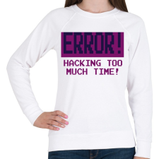 PRINTFASHION ERror - Női pulóver - Fehér női pulóver, kardigán