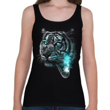 PRINTFASHION Értelmiségi tigris - Női atléta - Fekete női trikó