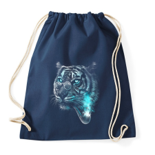 PRINTFASHION Értelmiségi tigris - Sportzsák, Tornazsák - Sötétkék tornazsák