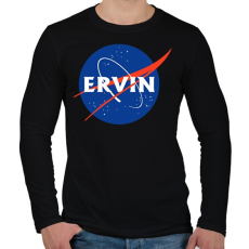 PRINTFASHION Ervin Nasa névnap - Férfi hosszú ujjú póló - Fekete