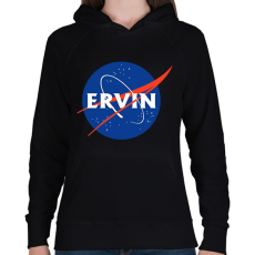 PRINTFASHION Ervin Nasa névnap - Női kapucnis pulóver - Fekete