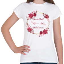 PRINTFASHION Erzsébet - Női póló - Fehér női póló