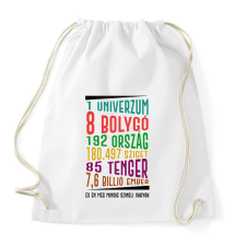 PRINTFASHION És én még mindig szingli vagyok - Sportzsák, Tornazsák - Fehér tornazsák