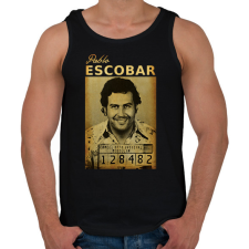 PRINTFASHION escobar - Férfi atléta - Fekete atléta, trikó