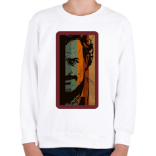 PRINTFASHION Escobar - Gyerek pulóver - Fehér gyerek pulóver, kardigán