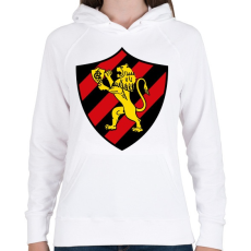 PRINTFASHION Escudo Logo - Női kapucnis pulóver - Fehér